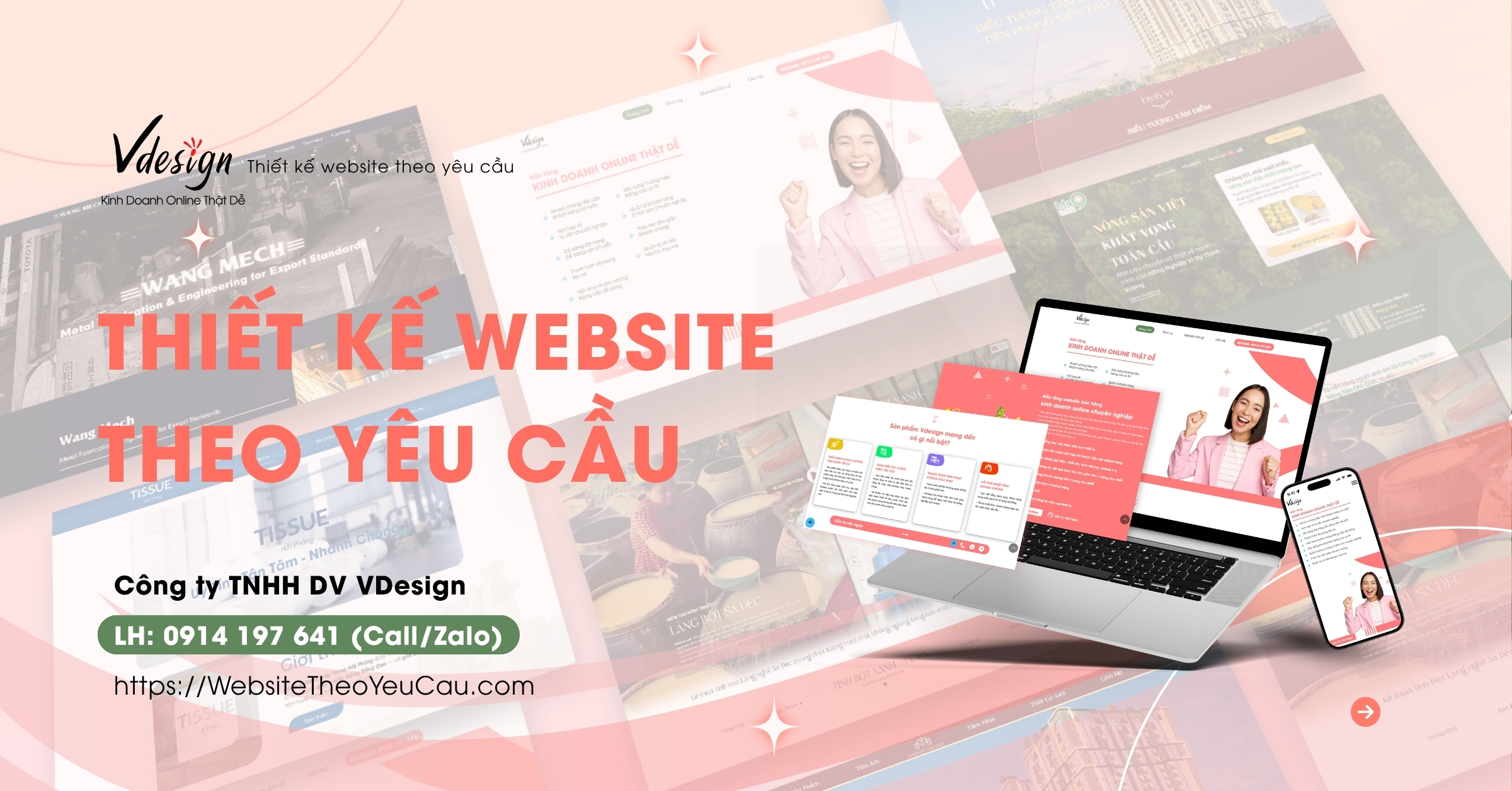 Thiết kế website theo yêu cầu VDesign